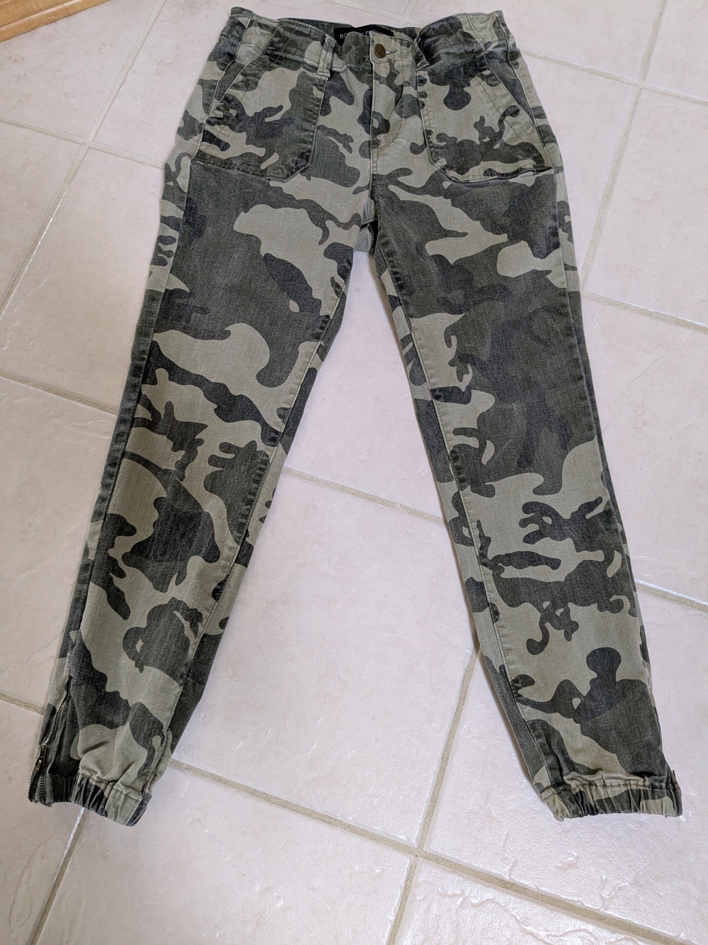 Boston Proper Camo Elastic Ankle Jeans